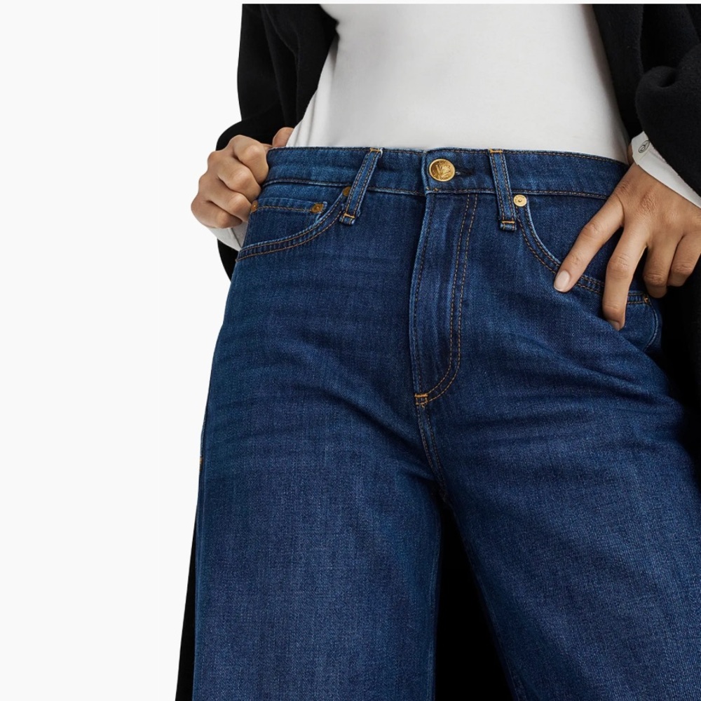 Rag & Bone The Logan Annalise Mid Rise Wide Leg Denim Jean NWT - Picture 5 of 15